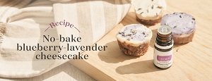 No-Bake Blueberry-Lavender Cheesecake
