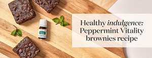 Healthy Indulgence: Peppermint Vitality Brownies Recipe